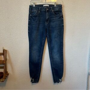 KanCan distressed high rise skinny jeans